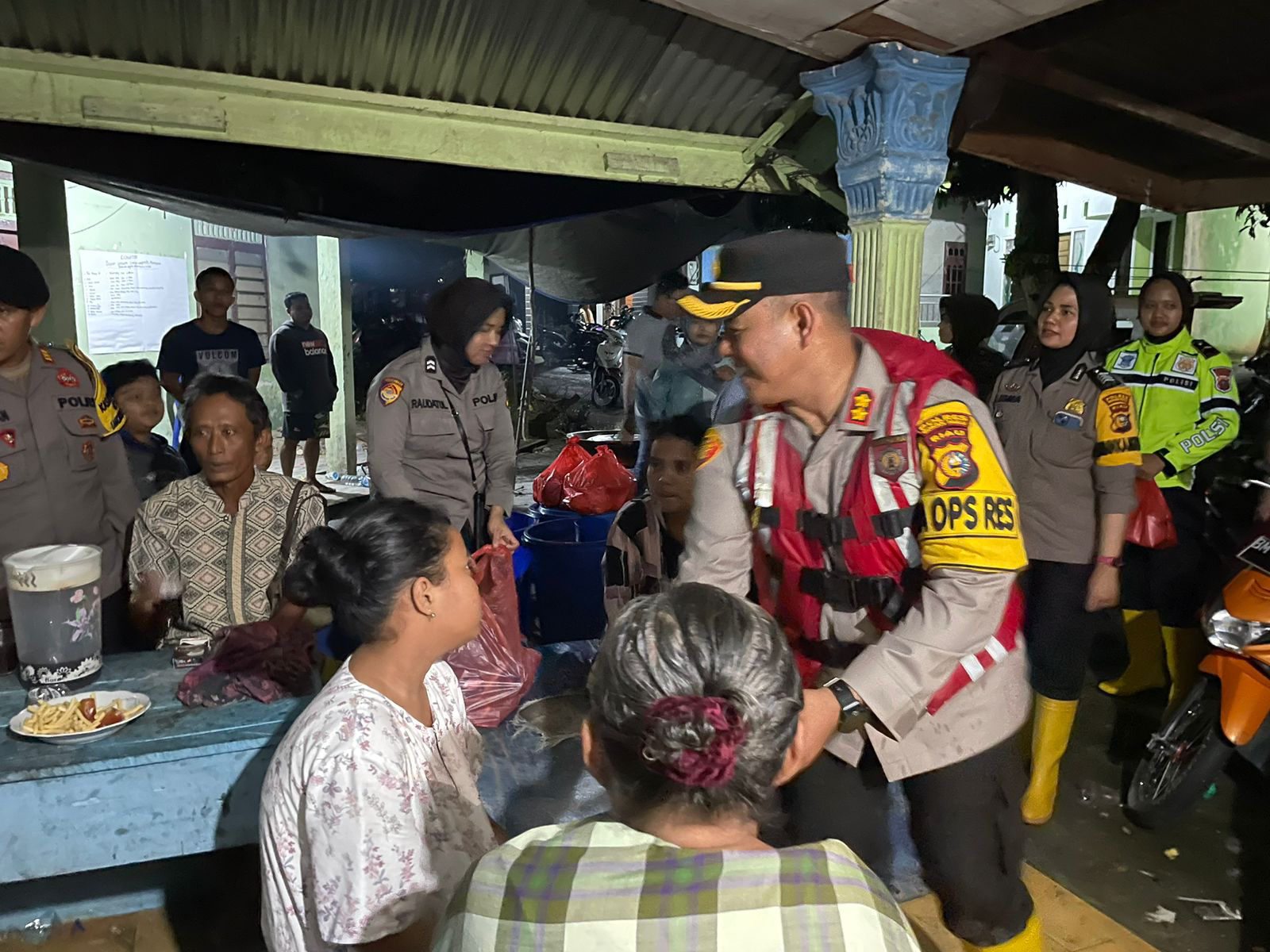 Lewat Sandi Coolling System, Kapolres Rohul Pastikan Korban Banjir Dapat Terlayani